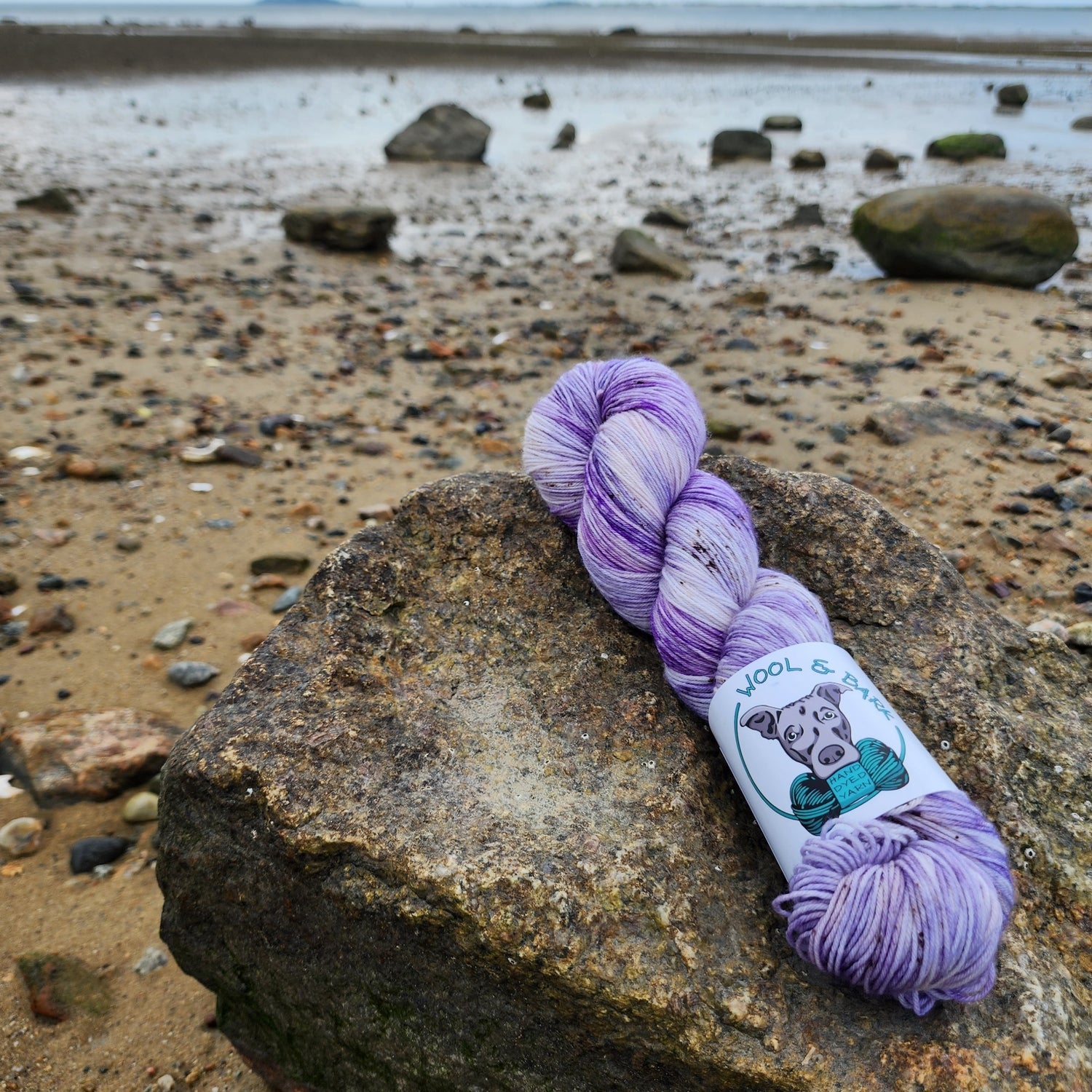 Skein of Wampum on a rocky beach